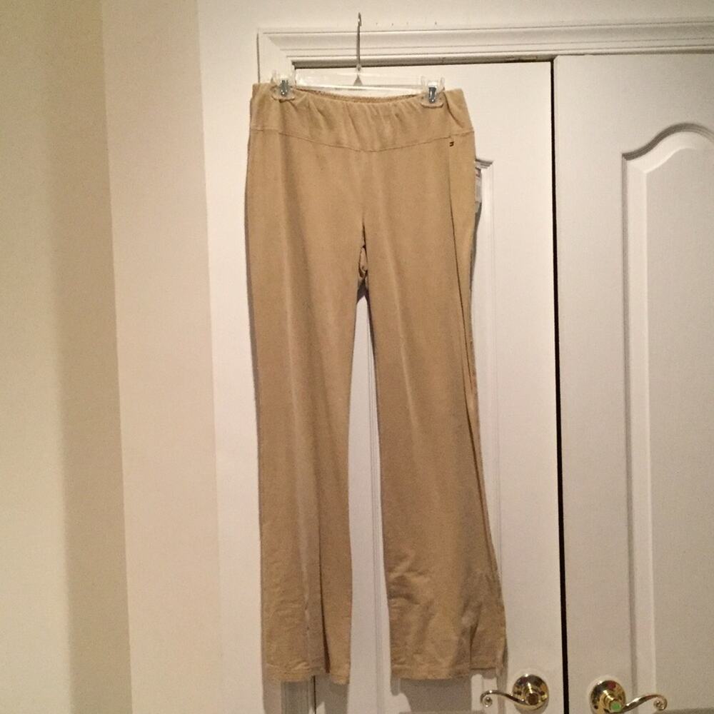 Tommy Hilfiger L Tan stretch pant straight leg NWT